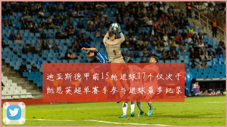 迪亚斯德甲前15轮进球17个仅次于凯恩英超单赛季参与进球最多纪录为18个